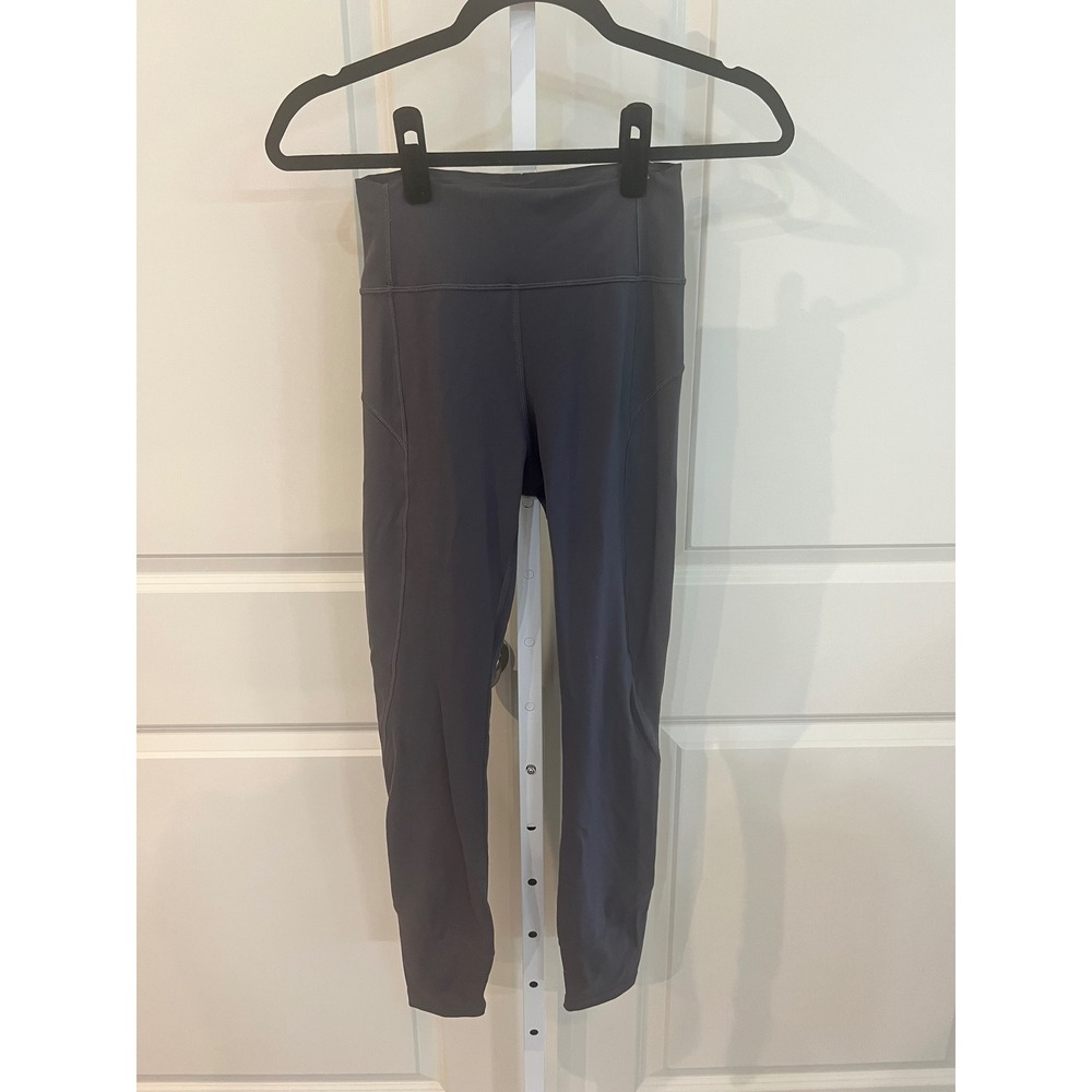 Lululemon All the Right Places High Rise Crop Leggings Gray Size 4 Pocket